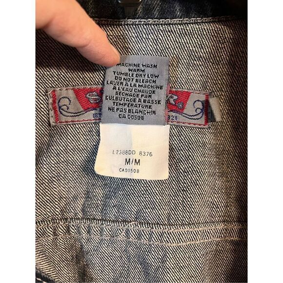 SILVER Dark Blue Jean Jacket Size Medium (2171) - Picture 3 of 6